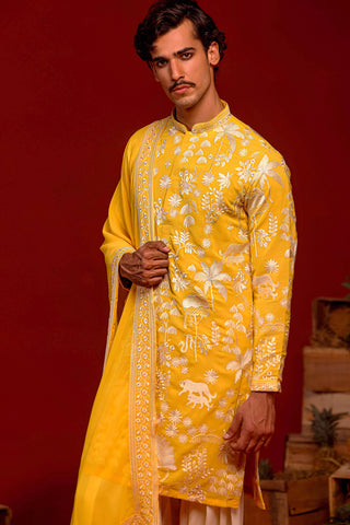 Hriten Haldi Kurta Set