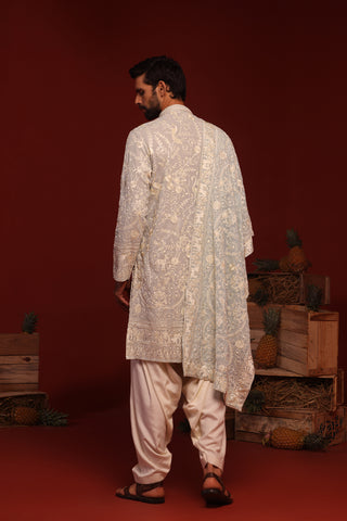 Bhavik Sky Blue Kurta Set