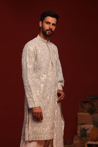 Bhavik Sky Blue Kurta Set