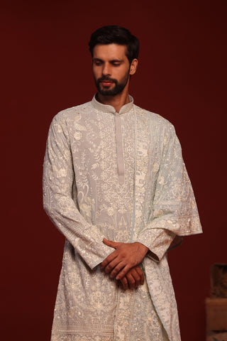 Bhavik Sky Blue Kurta Set