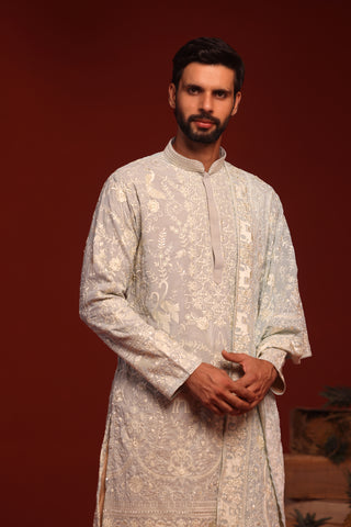 Bhavik Sky Blue Kurta Set