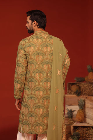 Anvay Mehandi Kurta Set