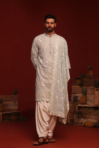 Bhavik Sky Blue Kurta Set