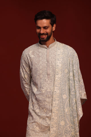 Bhavik Sky Blue Kurta Set