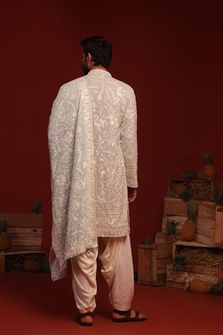 Bhavik Sky Blue Kurta Set