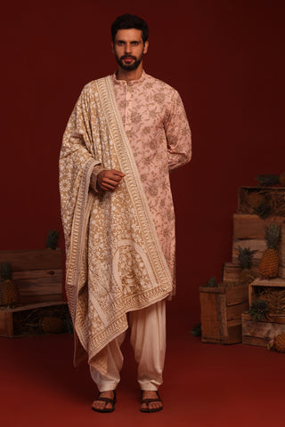 Tanvik Beige Kurta Set