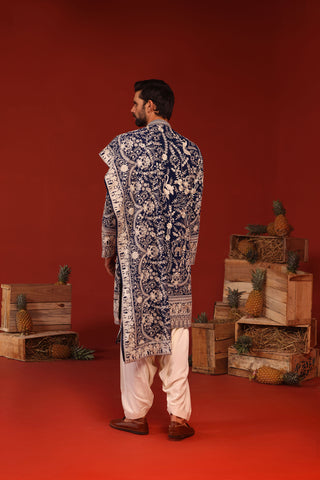 Charvik Royal Blue Kurta Set