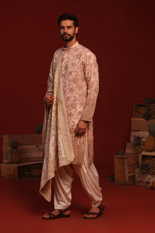 Tanvik Beige Kurta Set