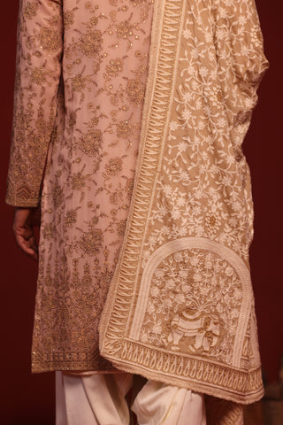 Tanvik Beige Kurta Set