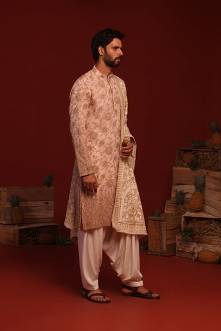 Tanvik Beige Kurta Set