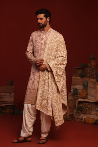 Tanvik Beige Kurta Set