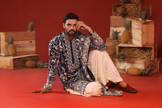 Charvik Royal Blue Kurta Set