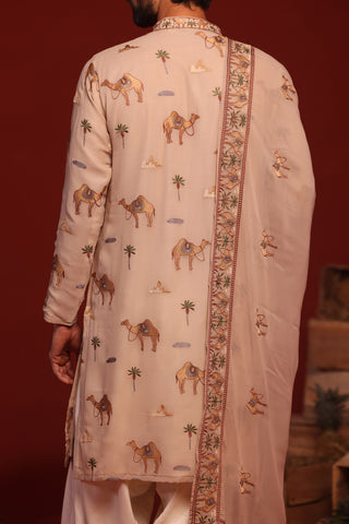 Aadrit Pink Kurta Set