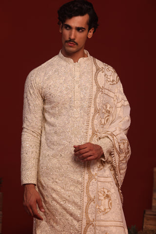 Anvith Cream Kurta Set