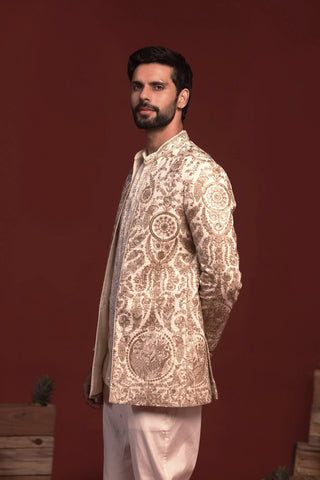 Adhyaay ivory Jodhpuri Set