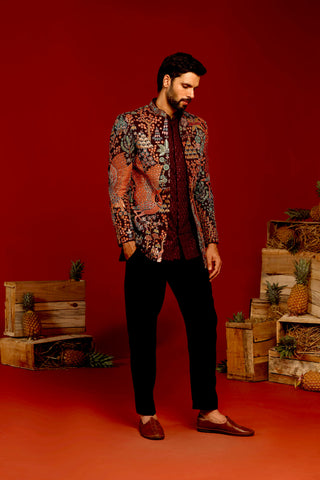 Samir Wine Jodhpuri Set