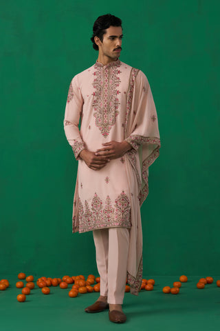 MOTIF PINK KURTA SET