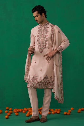 MOTIF PINK KURTA SET