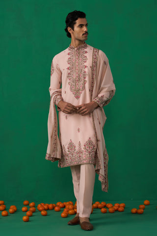 MOTIF PINK KURTA SET