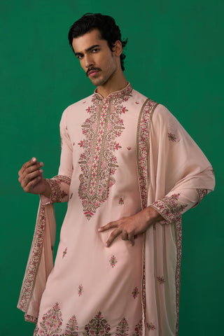 MOTIF PINK KURTA SET