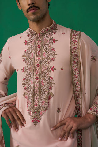 MOTIF PINK KURTA SET