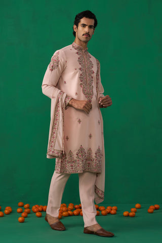 MOTIF PINK KURTA SET