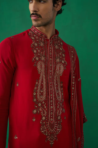 ARABIC RED KURTA SET