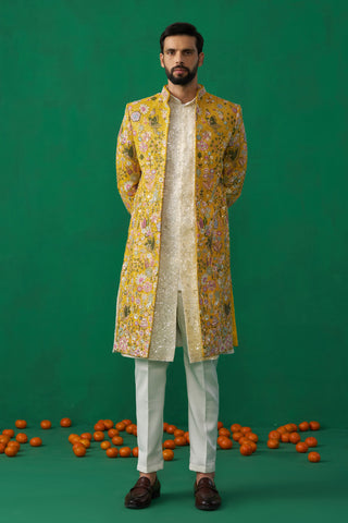 Phoolpankh Haldi Indowestern Set
