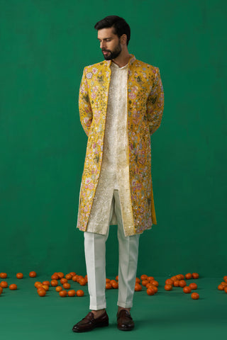 Phoolpankh Haldi Indowestern Set