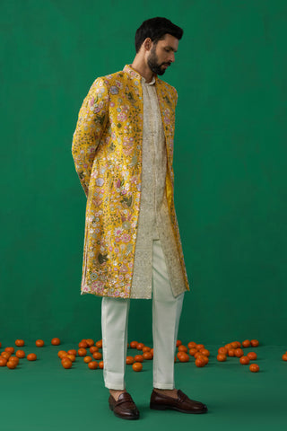 Phoolpankh Haldi Indowestern Set