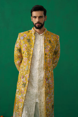 Phoolpankh Haldi Indowestern Set