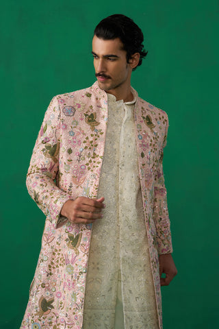 PHOOLPANKH PINK INDOWESTERN SET