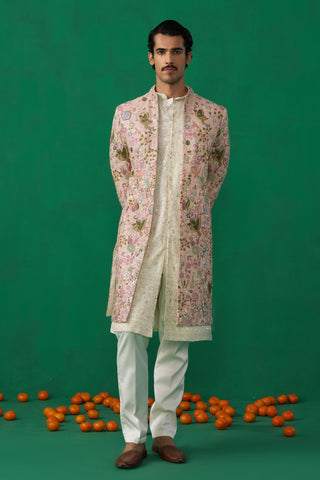 PHOOLPANKH PINK INDOWESTERN SET