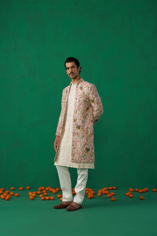 PHOOLPANKH PINK INDOWESTERN SET