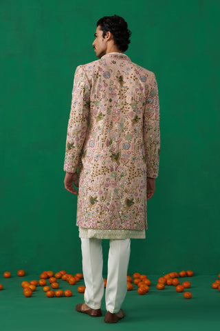 PHOOLPANKH PINK INDOWESTERN SET