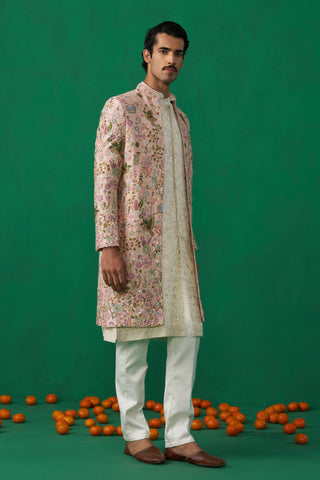 PHOOLPANKH PINK INDOWESTERN SET