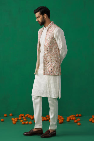 KASHMIRI MIRROR KURTA JACKET SET