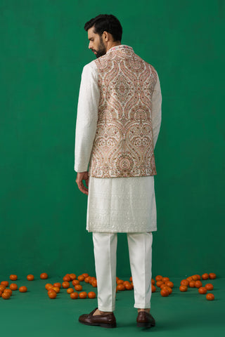 KASHMIRI MIRROR KURTA JACKET SET