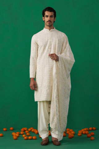 SULTAN IVORY KURTA SET