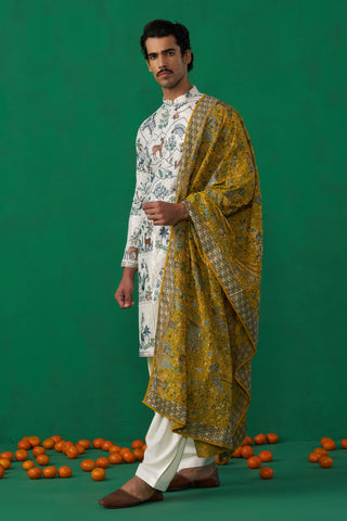SWAN IVORY KURTA SET