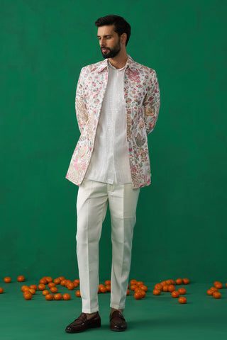 HANSRAJ IVORY JODHPURI SET