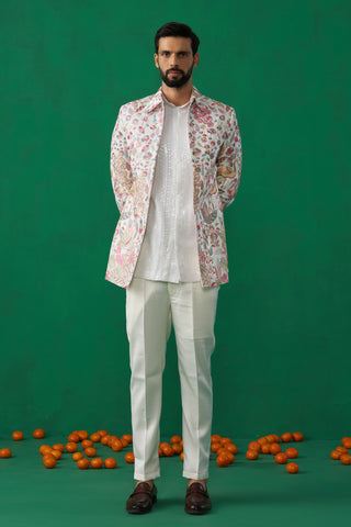 HANSRAJ IVORY JODHPURI SET