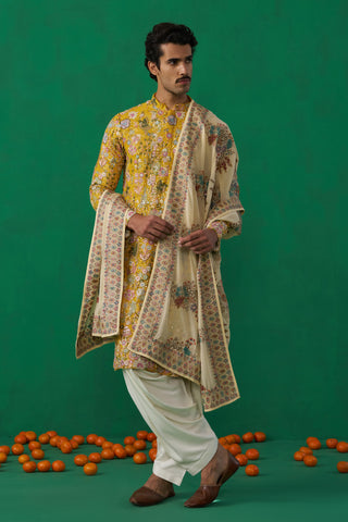 PHOOLPANKH HALDI KURTA SET