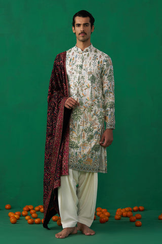 BIRD IVORY KURTA SET