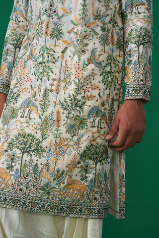 BIRD IVORY KURTA SET