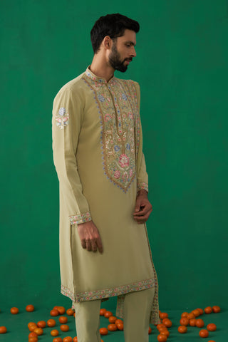 DEER GREEN KURTA SET