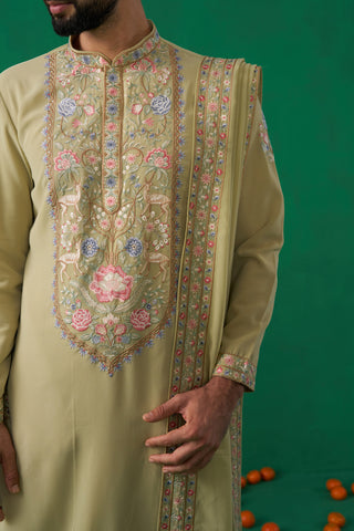 DEER GREEN KURTA SET