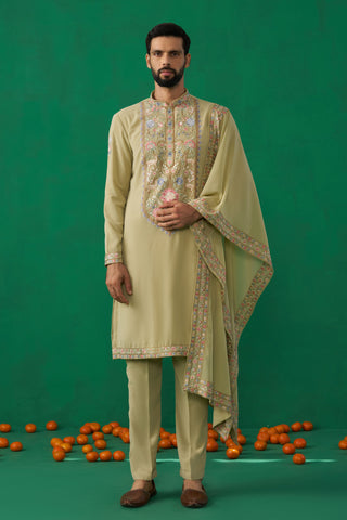 DEER GREEN KURTA SET