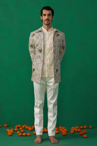 Phoolpankh Skyblue Jodhpuri Set