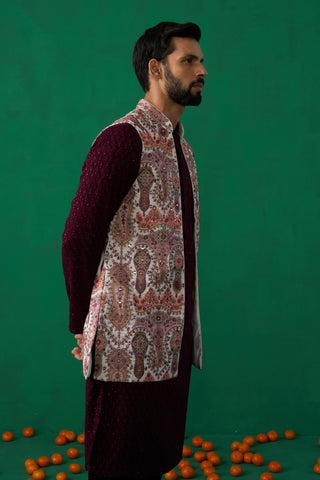 KASHMIRI MULTI KURTA JACKET SET